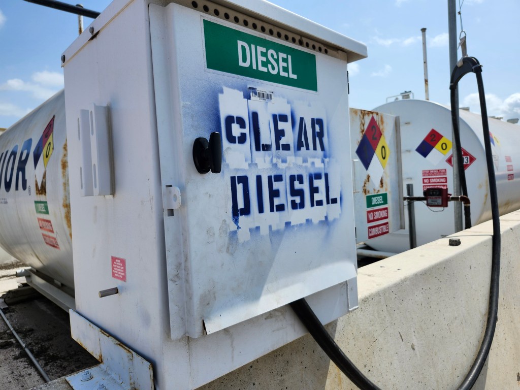 Clear diesel fuel delivery pump